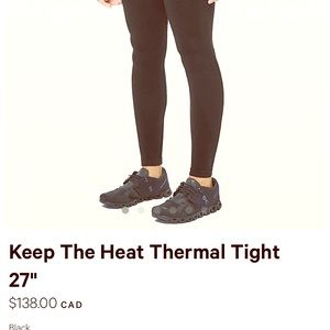 Lululemon Keep The Heat Thermal Tight